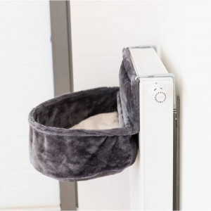 Trixie guļvieta kaķiem pie radiatora 55x15x36 XXL Grey Plush